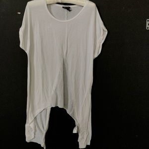 Topshop White Cut Out T-Shirt